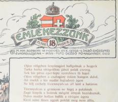 cca 1918-1920 ,,Emlékezzünk - M. kir. soproni 18. honvéd gy.e. ojtoz-i dicső győzelmei évfordulójára...