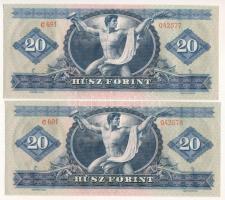 1969. 20Ft (2x) sorszámkövetők " C 691 042577 - C 691 042578" T:XF,VF
Adamo F15