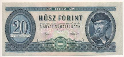 1975. 20Ft "C 628 132877" T:XF hullámos papír Adamo F16