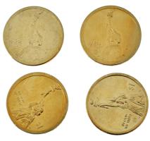 Amerikai Egyesült Államok 2020P-2024P 1$ Cu-Ni-Zn (4xklf) emlékkiadások T:AU USA 2020P-2024P 1 Dollar Cu-Ni-Zn (4xdiff) commemorative isues C:AU