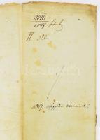 1847 A pozsonyi Országgyűlésre küldött Ugocsa vármegyei követeknek szóló utasítások 10 beírt oldalon...