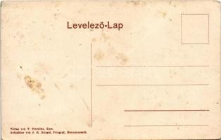 Kerc, Kerz am Alt, Kertz, Kierz, Carta (Szeben, Sibiu); Strassenansicht. Verlag von V. Petrzilka, Au...