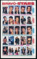 Bravo Stars 25-ös levélzáró kisív (hajtott / folded)