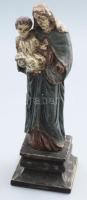 Mária a Kisdeddel. cca 1900, faragott fa, glória hiányzik, m: 27 cm