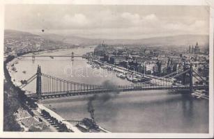 Budapest Erzsébet híd gőzössel photo (EK)