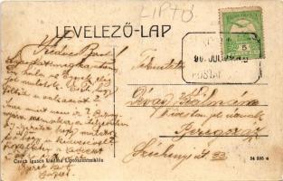 Liptószentmiklós, Liptovsky Mikulás; Római katolikus templom, Belnay J., Vozáry Mihály üzlete. Csech...