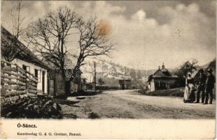 1906 Ósánc, Altschanz, Bradetul; utcakép. G.&amp;G. Greiner / street (EB)