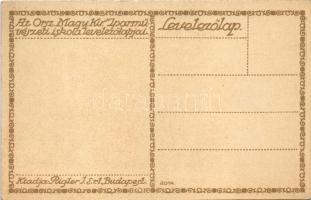 Kellemes ünnepeket! Az Orsz. Magy. Kir. Iparművészeti iskola levelezőlapjai. Ungarische Werkstätte N...