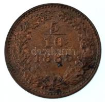 Ausztria 1885. 5/10kr Cu T:AU,XF patina Austria 1885. 5/10 Kreuzer Cu C:AU,XF patina Krause KM#2183