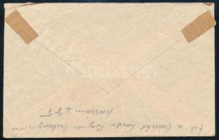 1946 (20. díjszabás) Külföldre küldött levél 80.000 milpengő bérmentesítéssel az Egyesült Államokba ...