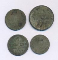 Vegyes: Ausztria / olasz verdejel 1858V 10kr Ag "Ferenc József" R! + Ausztria 1849A 6kr Ag + 1849C 6kr Ag + Magyarország 1893KB 1K Ag "Ferenc József" T:F patina Mixed: Austria / Italian mintmark 1858V 10 Kreuzer Ag "Franz Joseph" R! + Austria 1849A 6 Kreuzer Ag + 1849C 6 Kreuzer Ag + Hungary 1893KB 1 Korona Ag "Franz Joseph" C:F patina