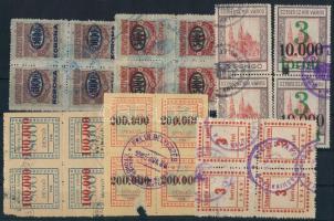 Szeged városi illetékbélyeg tétel stecklapon