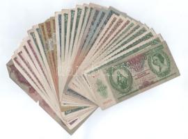 30db-os vegyes pengő bankjegy tétel T:F