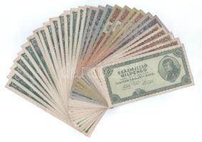 30db-os vegyes pengő bankjegy tétel T:F