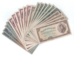 21db-os vegyes pengő bankjegy tétel T:F