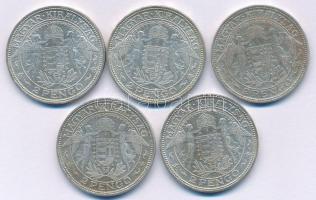 1929. 2P Ag "Madonna" (5x) T:XF-F
Adamo P7