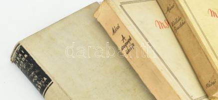 3 db Márai Sándor kötet: Kabala. Bp., 1936, Révai. Kiadói egészvászon-kötés. + A szegények iskolája....