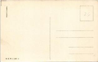 Children art postcard. B.K.W.I. 587-1. s: August Patek