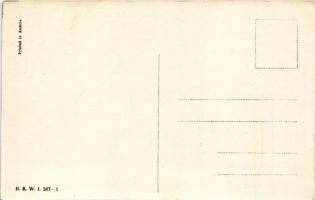 Children art postcard. B.K.W.I. 587-1. s: August Patek