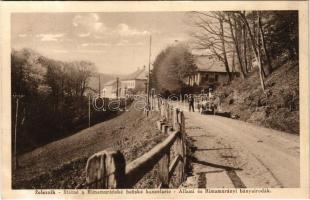 1929 Vashegy, Zelezník (Szirk, Sirk); Státné a Rimamuránské banské kancelarie / Állami és Rimamurányi bányairodák, automobil / mine offices, automobile