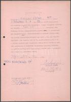 1979 Énekes Árpád ökölvívó hozzájáruló nyilatkozata, aláírásával