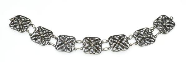 Ezüst (Ag) filigrán karkötő 16,76 g