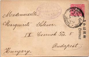 Yokohama, Jubilé de l'entrée dans l'Union Postale Universelle. Bureau des Postes á Yokoham...