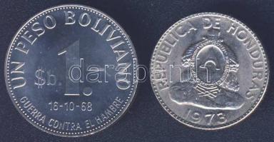 Bolívia 1968. 1P "FAO" + Honduras 1973. 50c "FAO" T:1-