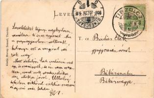 1906 Tiszolc, Tisovec; M. kir. vasgyár a Hradova heggyel. Morvay Sámuel kiadása / ironworks, iron fa...