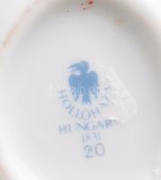 Hollóházi tojás alakú bonbonier, jelzett, h: 7 cm