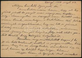 1942 12f díjjegyes levelezőlap / PS-card "M. kir. rendőrség vidéki főkapitányságának csörgői ki...