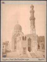 ca 1900 Félix Bonfils (1831-1885): Egyiptom Kail Beil Khalifák sírja Cholnoky Jenő földrajztudós és utazó által feliratozott fotó karton 38x30 cm  cca 1900 Félix Bonfils (1831-1885): Egypt graves of Kail Beil Khalifs , photo inscribed by Jenö Cholnoky Hungarian traveler cardboard 38x30 cm