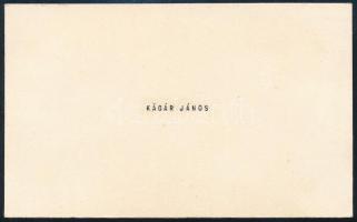 1959 Kádár János (1912-1989) politikus, az MSZMP főtitkára (1956-1988) aláírása, dátumozással, névje...