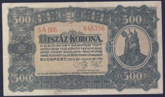 1923. 500K "Magyar Pénzjegy..." T:II