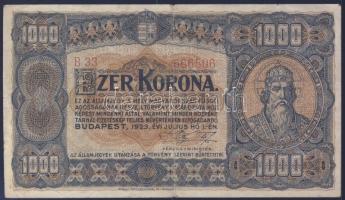1923. 1000K "Magyar Pénzjegy..." T:III