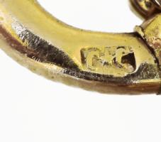 Női 14K arany (Au) tokos zsebóra, a belső tok réz, bruttó 21g