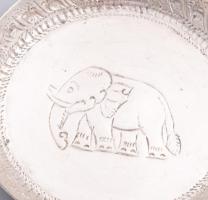 8 darab keleti ezüst (Ag) tálka, jelzés nélkül, 230g