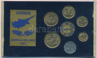 Ciprus 1983. 1/2c-20c (6xklf) forgalmi összeállítás T:UNC,AU Cyprus 1983. 1/2 Cent - 20 Cents (6xdiff) coin set C:UNC,AU