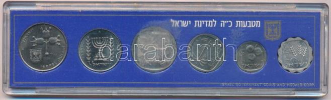 Izrael 1973. 1a-1L (6xklf) "Izrael fennállásának 25. évfordulója" forgalmi sor műanyag tok...