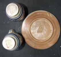 Máthé Imre jelzéssel 3 db korondi kerámia