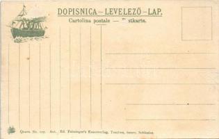 Kvarner-öböl, Kvarner Gulf; Adria-Quarnero, Hrvatsko primorje / Kvarner Bay, quay, steamship. Quarn....