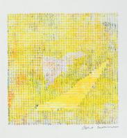 Olbert Mariann (1973-): Játék a formával II. Szitanyomat, papír. Jelzett. 15x15 cm