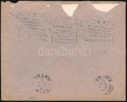 1913 Levél Budapestről Lyonba francia portóval / Cover to Lyon with postage due
