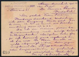 Soviet Union 1933 Propaganda PS-card with additional franking Szovjetunió; 1933 Propaganda díjjegyes...