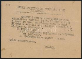 Szovjetunió; 1933 Propaganda díjjegyes levelezőlap díjkiegészítéssel Soviet Union 1933 Propaganda PS...