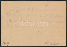 Soviet Union 1932 Propaganda PS-card, used Szovjetunió; 1932 Propaganda díjjegyes levelezőlap, haszn...