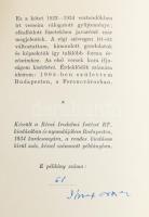 József Attila: Medvetánc. Válogatott költemények 1922-1934. SZÁMOZOTT (61./200) és a szerző, József Attila (1905-1937) költő, Baumgarten- és posztumusz Kossuth-díjas költő által ALÁÍRT példány! Bp.,1934., 108+4 p. Első kiadás. A Medvetánc József Attila egyik legjelentősebb kötete, a szerző bevezetőjét idézve: "Ez a kötet 1922-34 esztendőkben írt verseim válogatott gyűjteménye, elkallódott füzetekben javarészt már megjelentek. A régi szövegen itt-ott változtattam, kimondott gondolatuk és képzeletük így találóbb forma érzéseimhez. Az első versek kora ifjuságom kisérletei." A kötet a XX. század magyar lírájának egyik legjelentősebb darabja, rendkívül jelentős és ismert versek követik itt egymást, melyek közül jónéhány ebben a kötetben jelent meg először, így a Reménytelenül, az Óda (1933), az Elégia (1933), az Eszmélet (1934) és a kötetzáró Mama (1934) című vers. Ez az első és utolsó, még életében átütő sikert arató verseskönyve. Már a kortársak érzékelték, hogy e kötetével József Attila a magyar költészet élvonalába emelkedett. Kiadói papírkötés, a borító, a címlap foltos, valamint néhány lap a gerinc legalján kissé foltos, de belül alapvetően jó állapotban. Az első 4 lapot leszámítva FELVÁGATLAN példány!