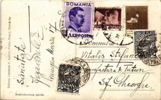 Piatra Neamt, Karácsonkő; Gradina Publica / park, church, shops (cut)