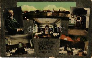 1911 Varasd, Warasdin, Varazdin; Pivno izviraliste / Bierquelle L. Novak / L. Novák sörcsarnoka, belsők / beer hall, interiors (szakadás / tear)