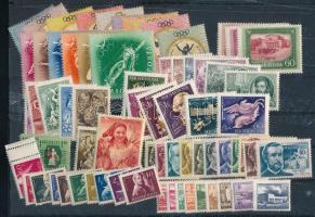12 klf sor az 1940-50-es évekből + 50 db önálló bélyeg, 2 stecklapon (29.600)